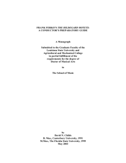 FRANK FERKO`S THE HILDEGARD MOTETS