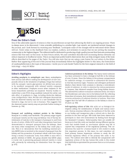 From the Editor`s Desk Editor`s Highlights