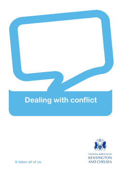 Dealing with conflict - Royal Borough of Kensington and Chelsea