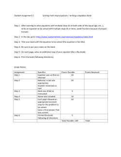 Student Assignment 2: Solving multi