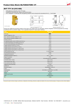 Product Data Sheet: BLITZDUCTOR&reg; VT BVT TTY 24 (918 400)