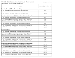 RFP #1418 - Glass Replacement and Repair Service