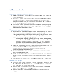 Quick notes on NodeXL