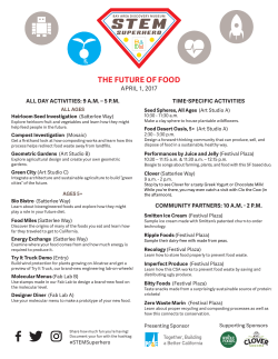 Program Schedule - Bay Area Discovery Museum