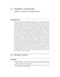 32 proximity algorithms - Freie Universit&auml;t Berlin