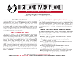 PDF by clicking here - Highland Park Planet