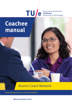 Coachee manual - TU/e Studiegids