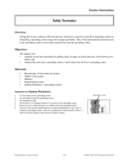 Lesson 4 - Volcanoes Alive!
