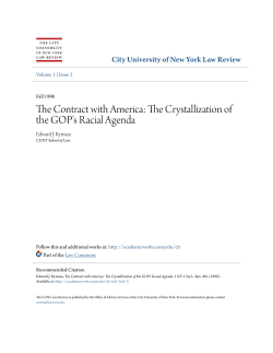 The Contract with America: The Crystallization of the GOP`s Racial