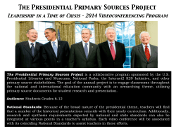 The Presidential Primary Sources Project