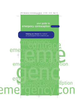 Emergency contraception - Overdale Medical Practice