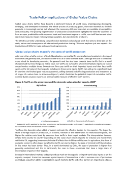 Trade Policy Implications of Global Value Chains