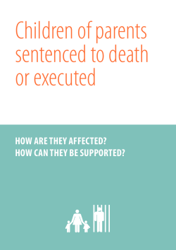 Children of parents sentenced to death or executed