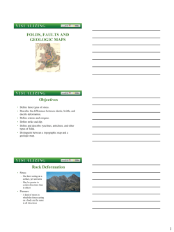 FOLDS, FAULTS AND GEOLOGIC MAPS