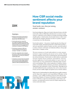 How CSR social media sentiment affects your brand reputation