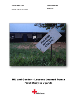 Lilijenbladh and Zepeda, Uganda Gender and IHL