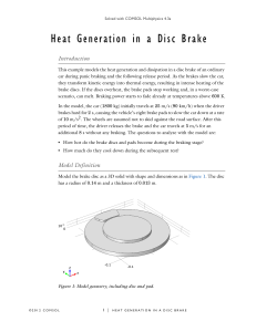 Heat Generation in a Disc Brake