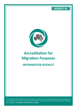 Accreditation for Migration Purposes