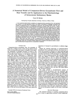 Driven Groundwater Flow and Heat Transfer and Its Application to