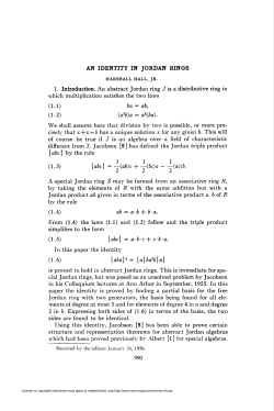 AN IDENTITY IN JORDAN RINGS