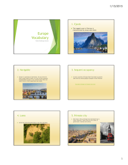Europe V b l Vocabulary