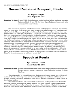Lincoln-Douglas Debates