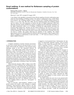 Smart walking: A new method for Boltzmann sampling of protein