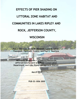 effects of pier shading on littoral zone habitat and