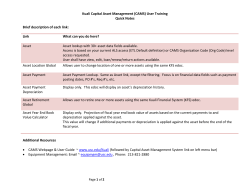 CAMS Quick Tips - USC-FBS