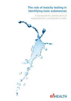 The Role of Toxicity Testing in Identifying Toxic Substances in Water