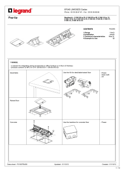 Pop-Up - Legrand