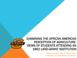 examining the african american perception of agriculture