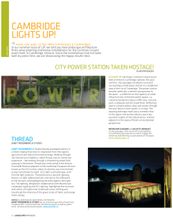 cambridge lights up!