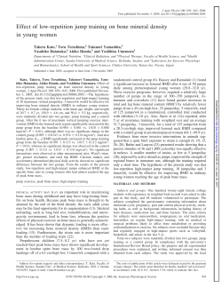 Effect of low-repetition jump training on bone mineral density in