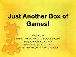 Just Another Box of Games!