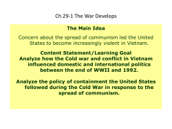 Ch 29-1 The War Develops