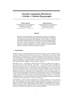 Towards Community Detection in k-Partite k