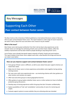 Supporting Each Other - REES Centre