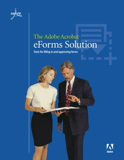 The Adobe Acrobat eForms Solution