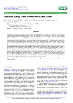 Radiation survey in the International Space Station