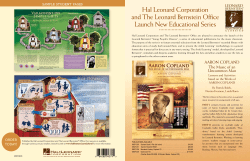 Hal Leonard Corporation and The Leonard Bernstein Office Launch