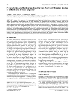 Protein Folding in Membranes: Insights from