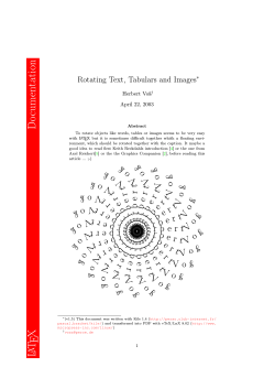 User Guide for rotating package