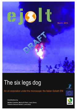 Dowload the report - Centro Documentazione Conflitti Ambientali