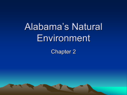 Alabama`s Natural Environment