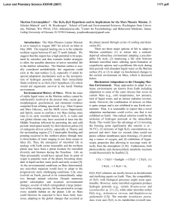 The H2O2-H2O Hypothesis and its Implications for the Mars Phoenix