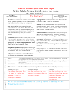 Autumn Term Curriculum Map - Carlton Colville Primary School