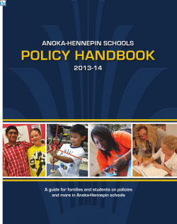 Policy Handbook 2013-14 - Anoka