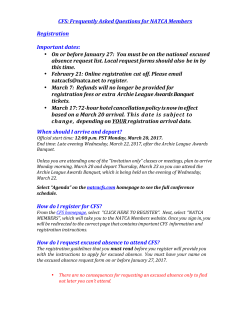 CFS: Frequently Asked Questions for NATCA Members