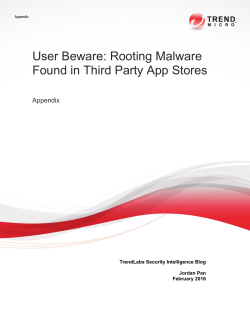 User Beware: Rooting Malware Found in Third